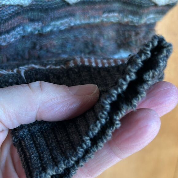 Croft and Barrow Coogi Sweater Mocha Mousse brown tones grey cuffs XLT - Picture 11 of 17